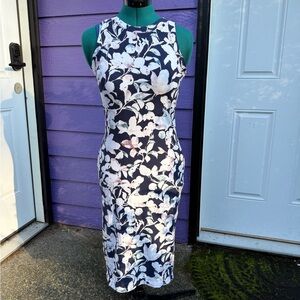 Floral bodycon dress OOAK